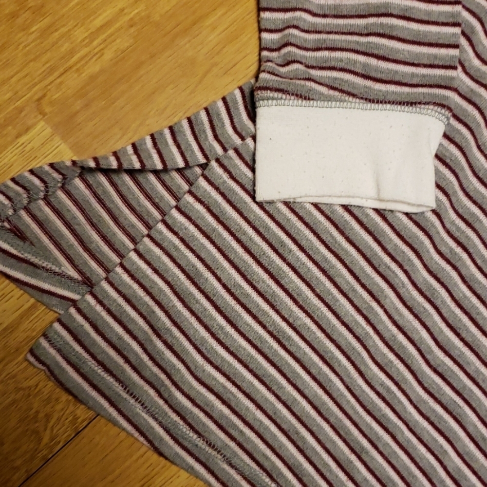 PJ Salvage lounge striped pj shirt sz medium - Picture 2 of 4